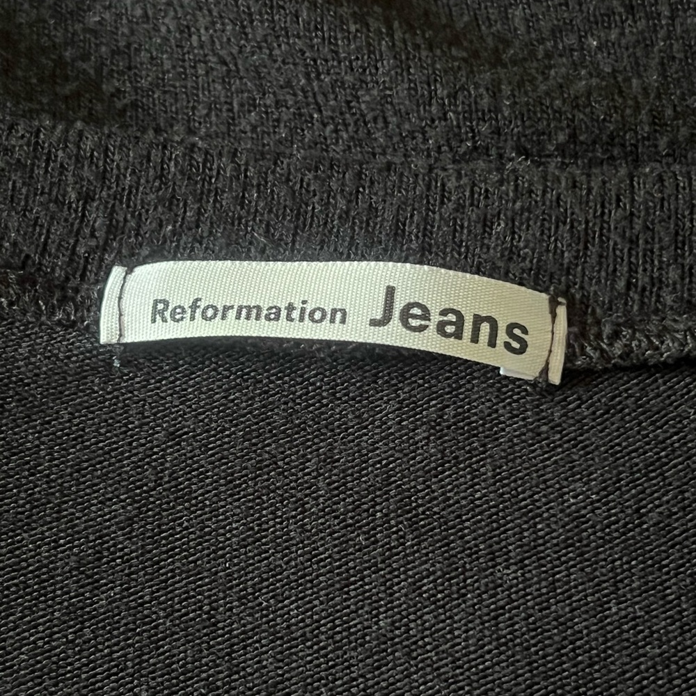 REFORMATION jeans Women’s Long Sleeve Scoop Neck Size S - Picture 6 of 7